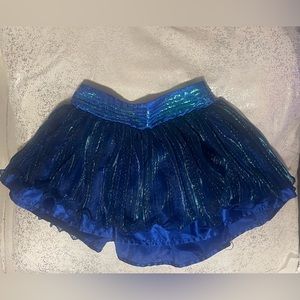 JUSTICE MINI BLUE SKIRT WITH BUILD IN SHORTS!